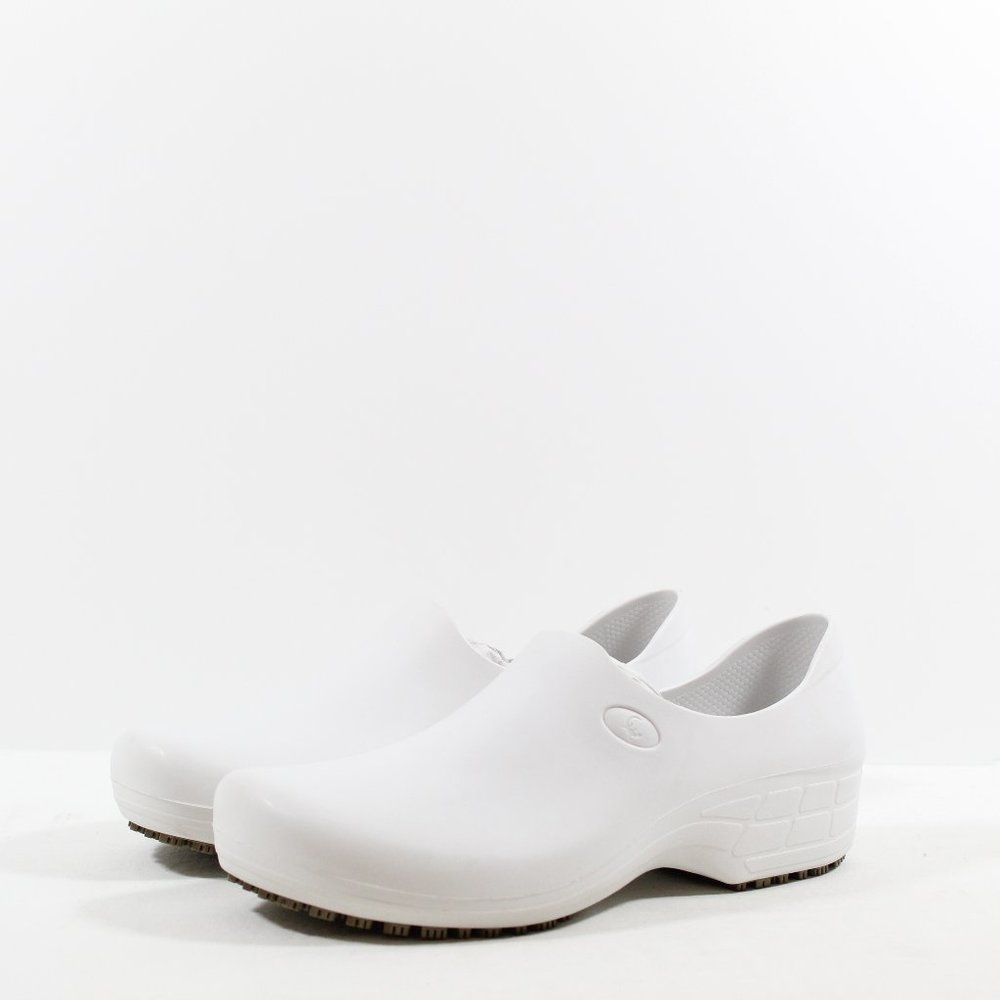 Sticky Womens Comfortable Work Shoes Waterproof Slip Resistant - White 9B / 40EU